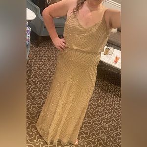 Stunning beaded Adrianna Papell gown!